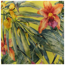 Load image into Gallery viewer, Tropical Floral on Yellow Scatter Cushion Cover