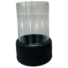 Load image into Gallery viewer, Rattan Candle Hurricane Lamp - Black

