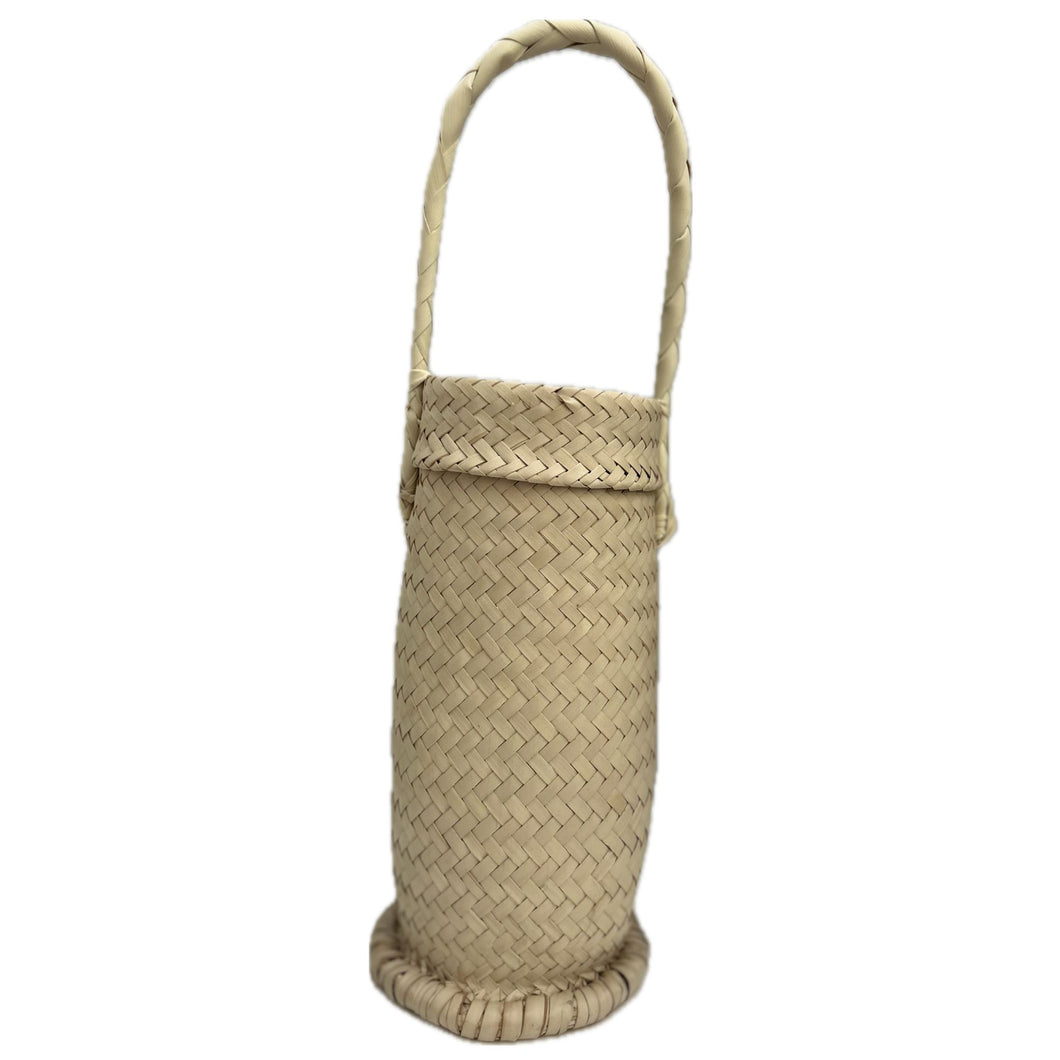 Woven Grass Wine Bottle Carrier
