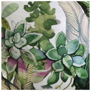 Gardens Wild on White Scatter Cushion Cover