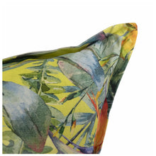 Load image into Gallery viewer, Tropical Floral on Yellow Scatter Cushion Cover
