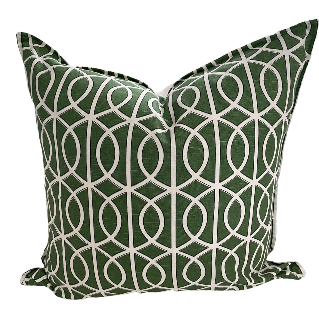 Green & Black Trellis